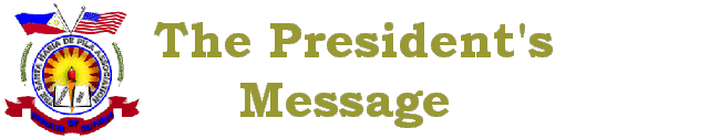 The President's 
 Message
